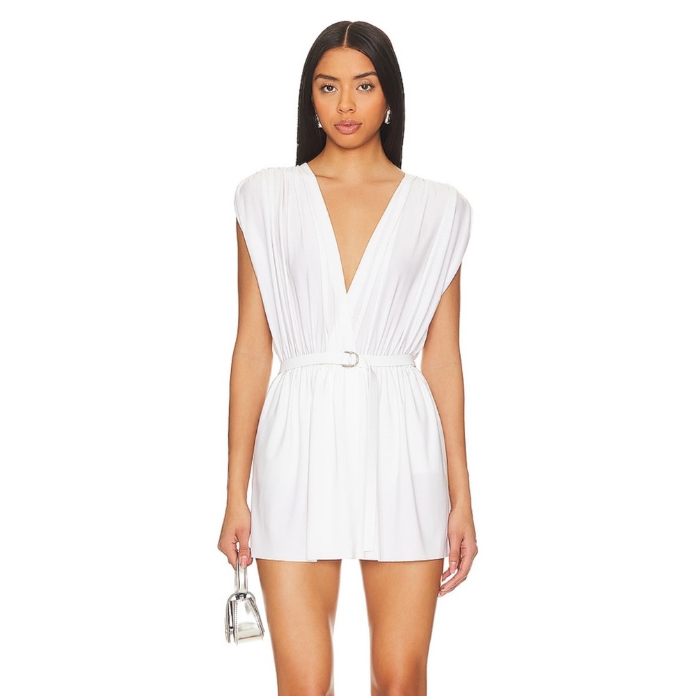 Norma Kamali White Mini Dress